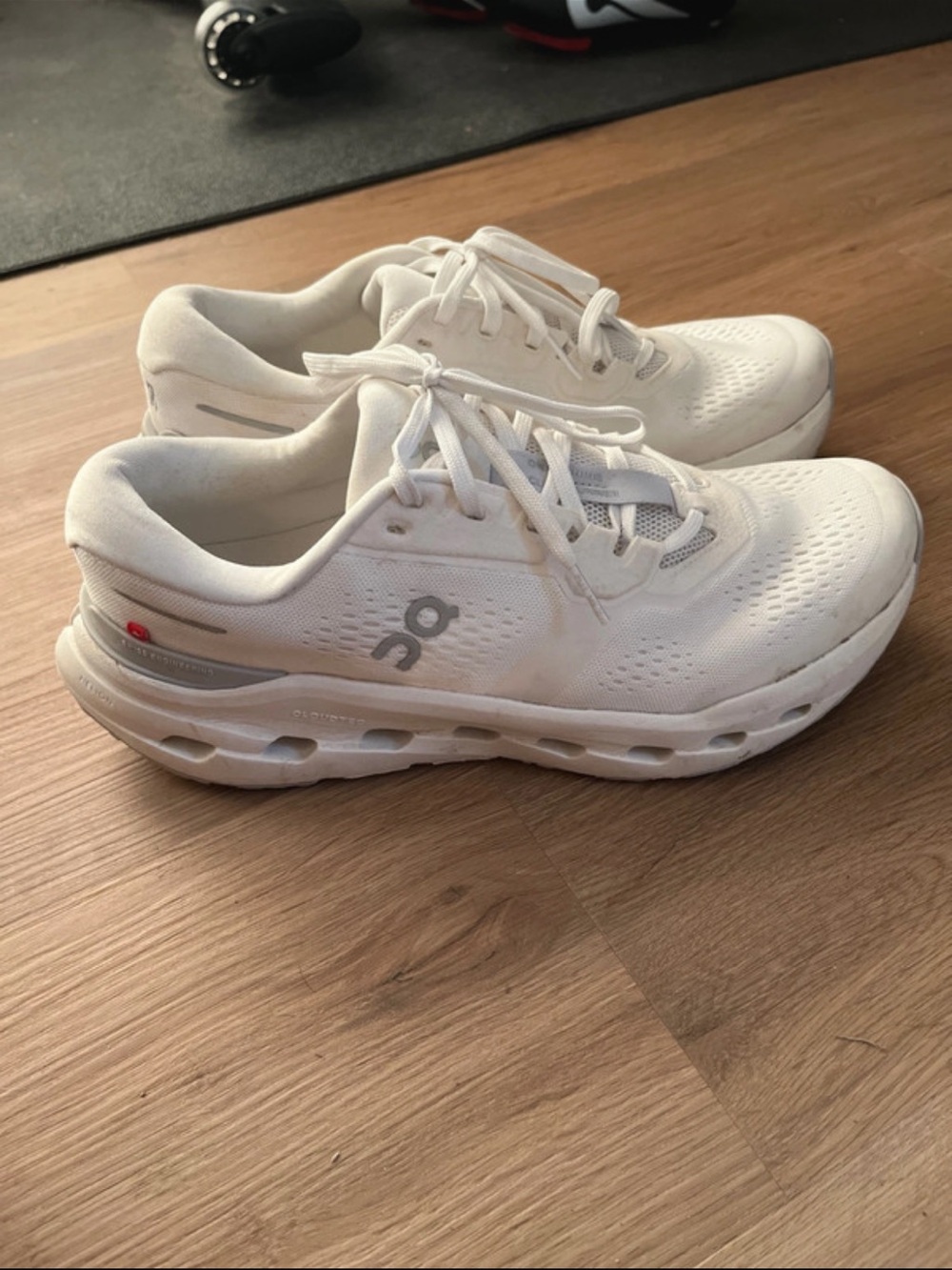 On Running Women's White Cloudfeel Lace-Up Athletic Sneakers